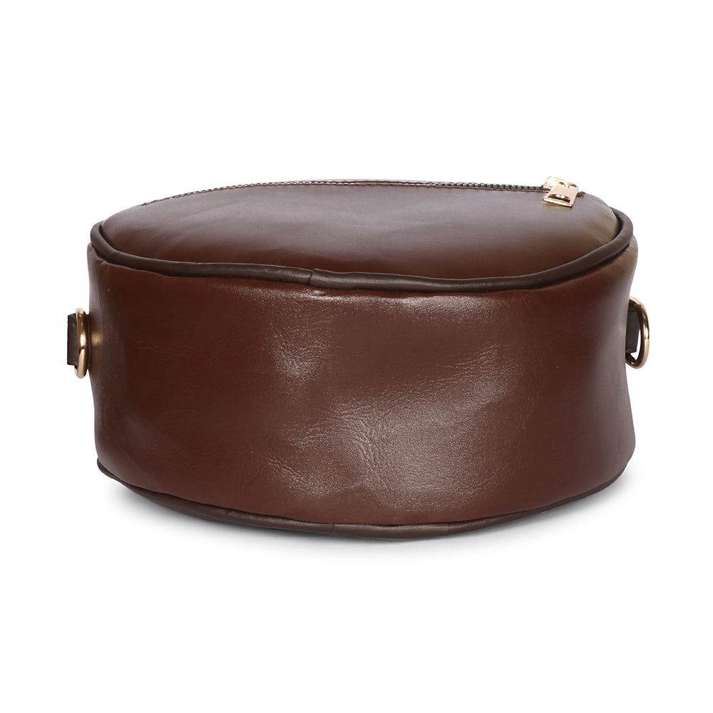 Brown Leather Sling Bag