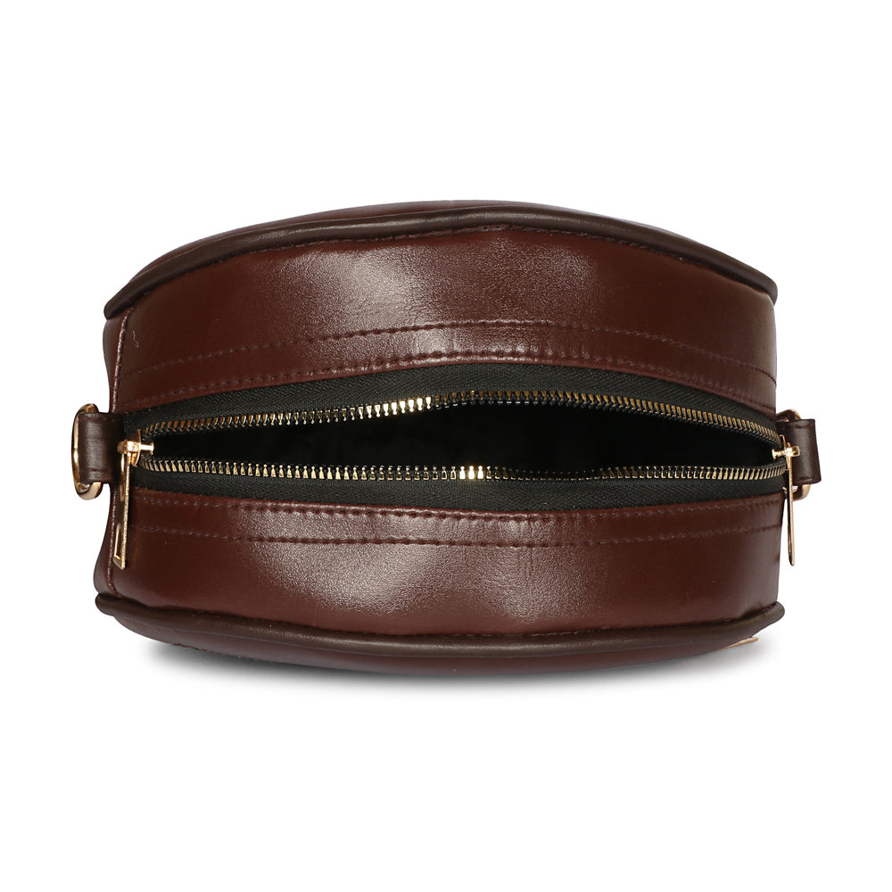 Brown Leather Sling Bag