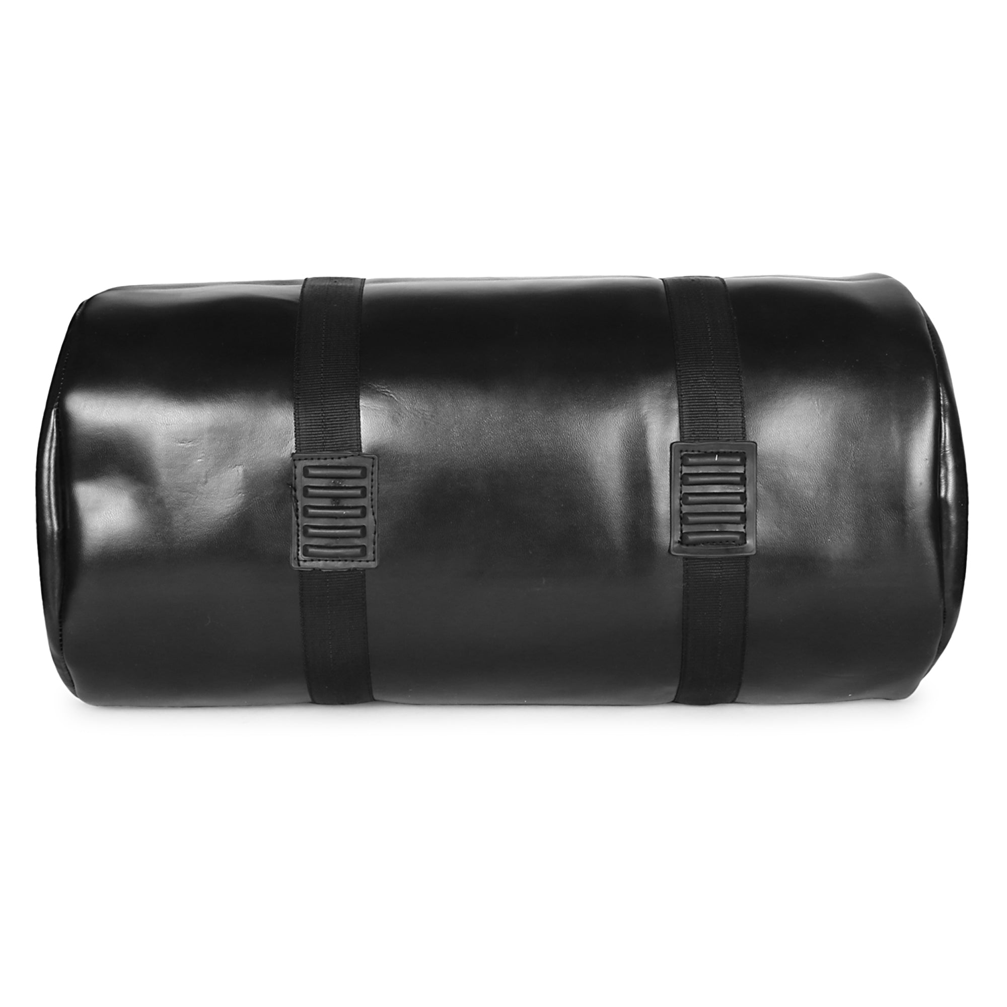 Black Leather Gym Bag for Men & Women