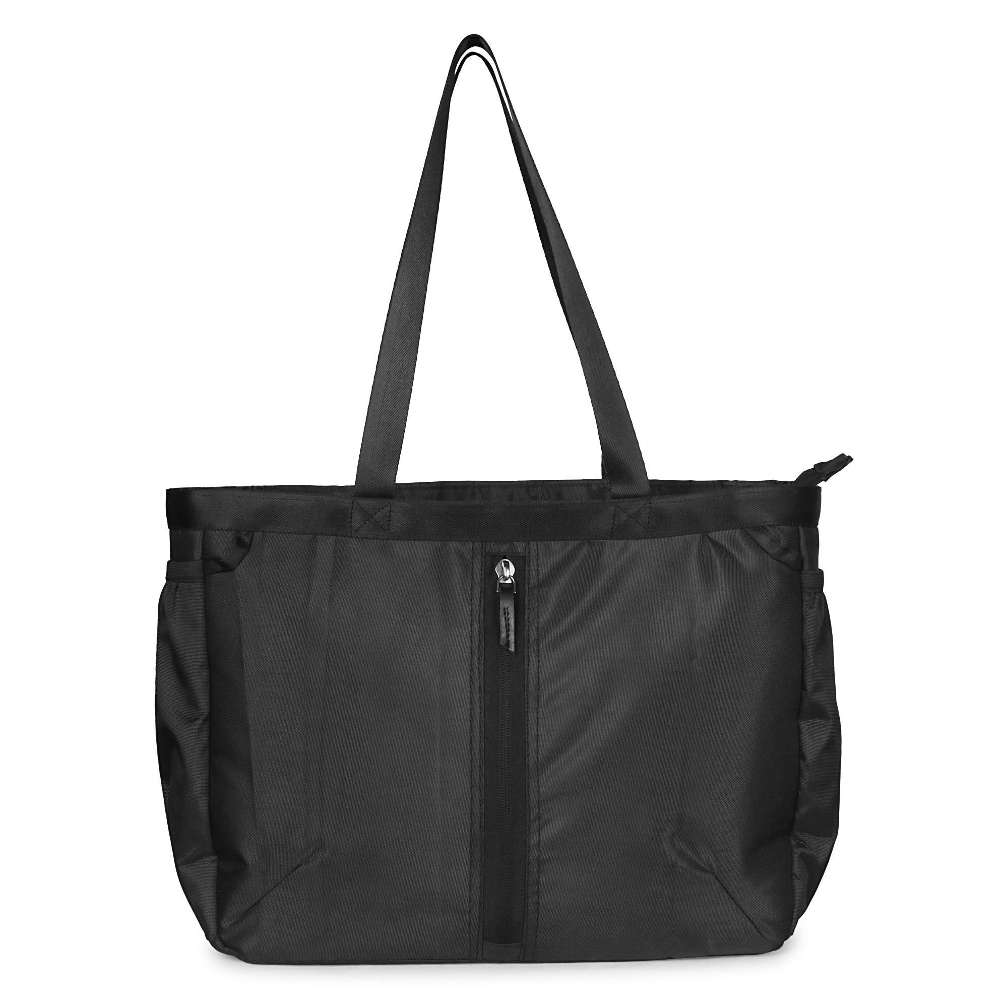 Fatty Tote Bag with Laptop Compartment, Multipurpose, Black