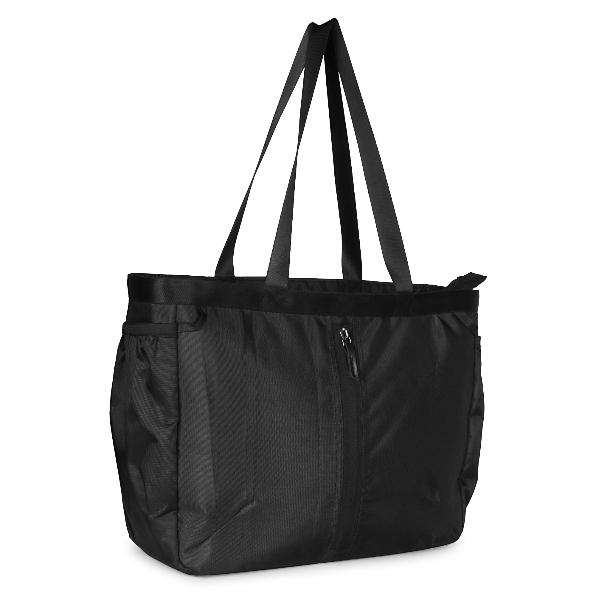 Fatty Tote Bag with Laptop Compartment, Multipurpose, Black