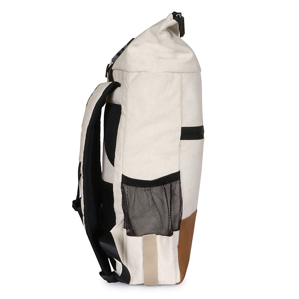 Canvas Roll top Backpack for Daily use and Travelling, Anti Theft Pocket and Expandable Size