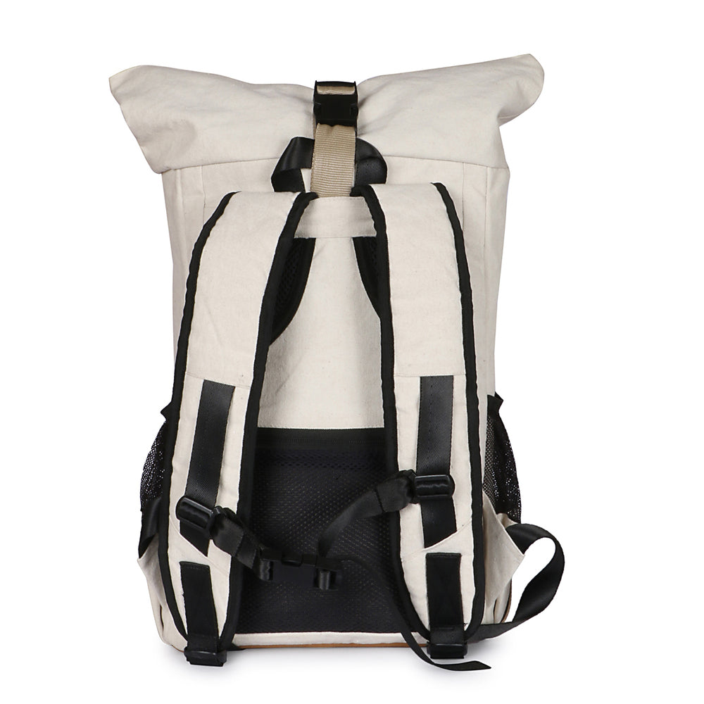 Canvas Roll top Backpack for Daily use and Travelling, Anti Theft Pocket and Expandable Size