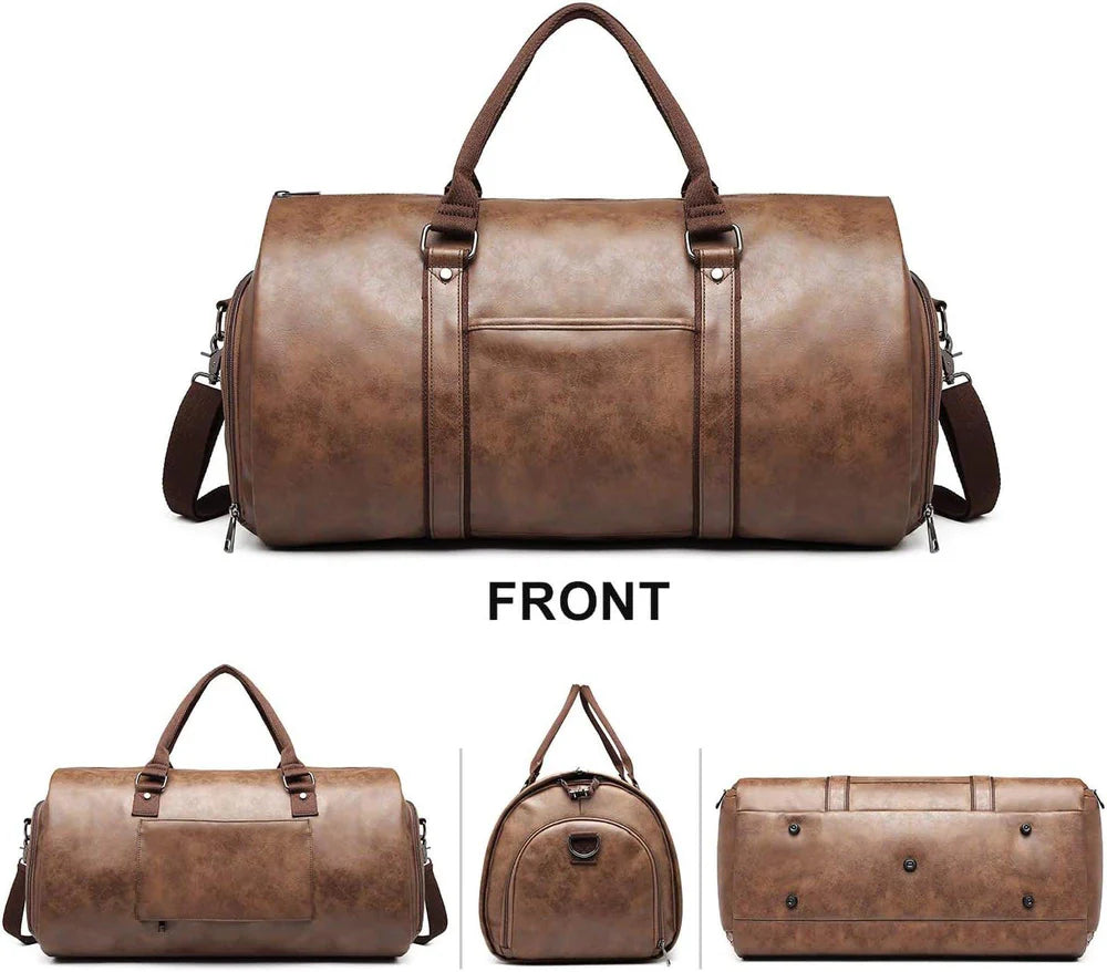 Brown Convertible Duffel Bag